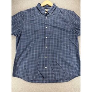 Duluth Trading Co. Button Down Mens‎ 2XL Plaid Shirt Long Sleeve Blue Casual